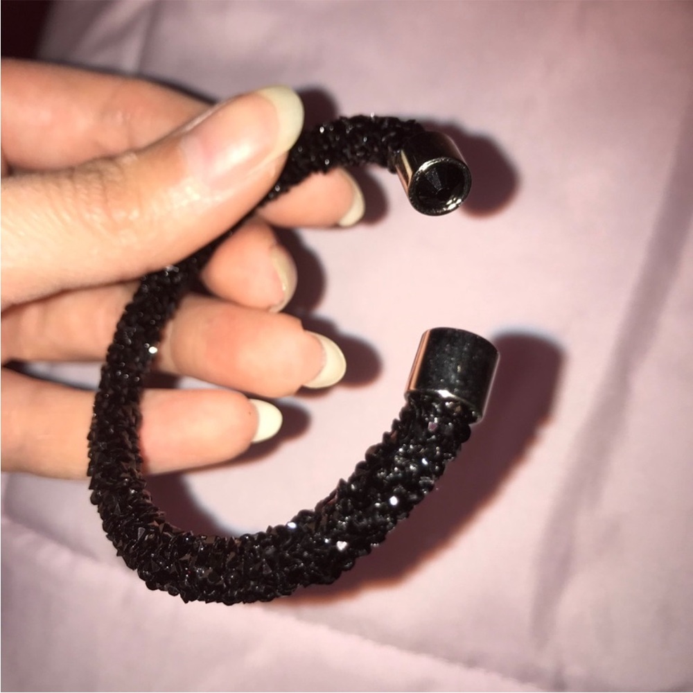 Black bangle bracelet